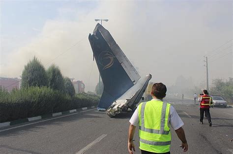 Antonov 140 plane crash site - Tehran