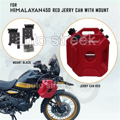 Royal Enfield New Himalayan 450 Bs6 Red Jerry Can Pair With Mount Eur 16604 Picclick Fr