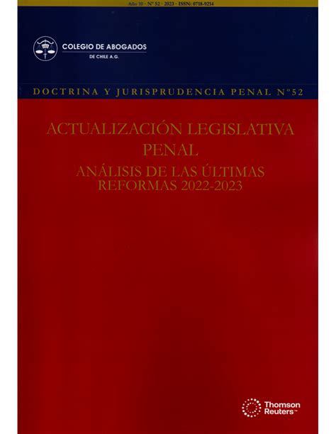 REVISTA DOCTRINA Y JURISPRUDENCIA PENAL Nº52 ACTUALIZACIÓN