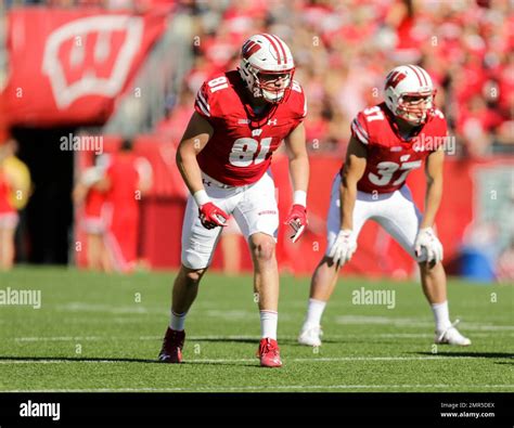 Wisconsin Tight End Troy Fumagalli Against Maryland During The