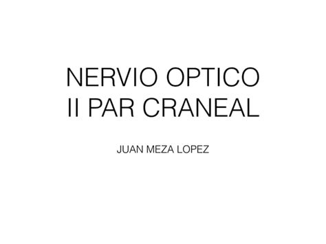 Nervio Optico PPT