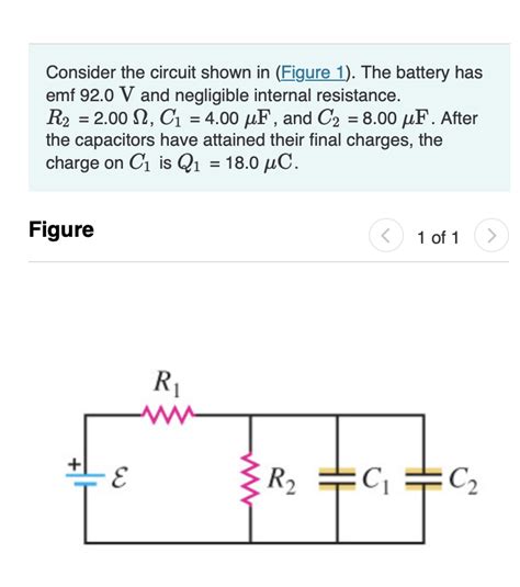 Solved Consider The Circuit Shown In The Battery Has E