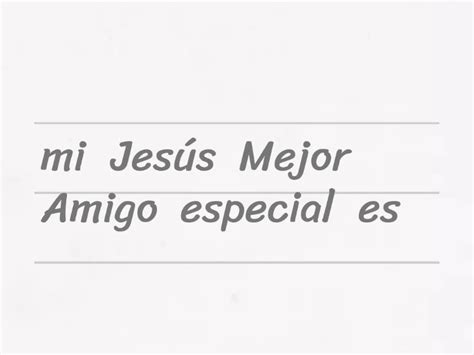 Jesús Amigo 2do Grado Unjumble