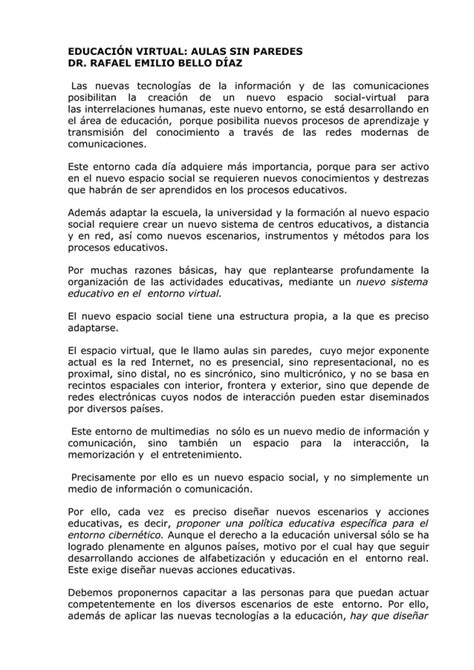 Educacion Virtual 4 3 Aulas Sin Paredes PDF