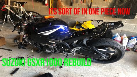 Rebuilding A Wrecked Suzuki Gsxr Ep Youtube