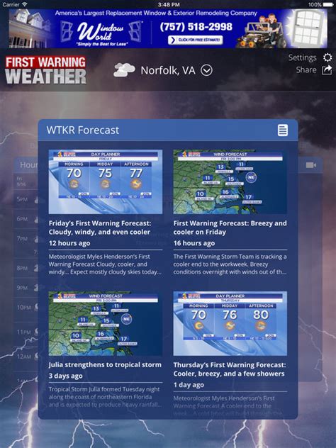 News Channel 3 Wtkr First Warning Weather Apppicker