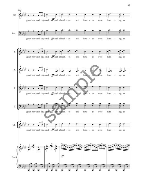 The Great Fire of London - SATB - Alan Simmons Music - Choral Sheet ...