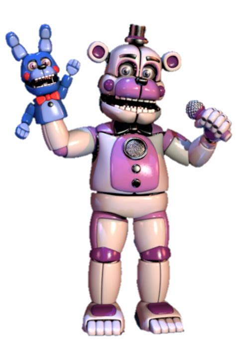 Funtime Freddy Fazbear And The Bonnie Hand Puppet Known As Bon Bonare