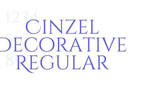 Cinzel Decorative Regular - Font Free Download