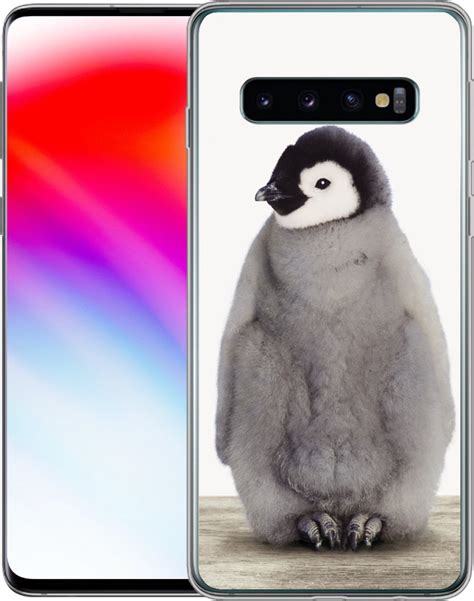 Samsung Galaxy S10 hoesje Kinderen Pinguïn Baby Meisjes Kind