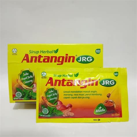 Jual Antangin Jrg Sirup Herbal Sachet Box Masuk Angin Shopee