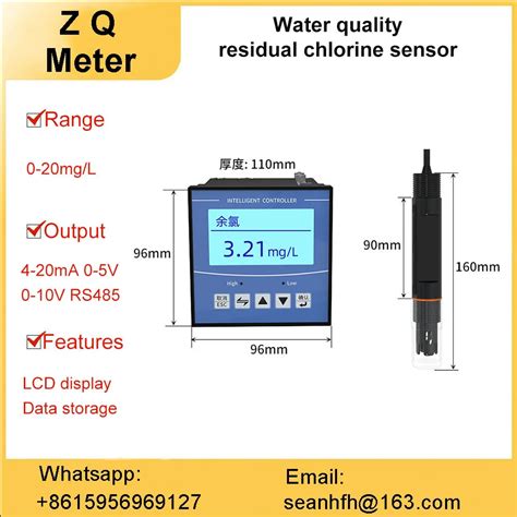 On Line Constant Voltage Residual Chlorine Analyzer Chlorine Dioxide