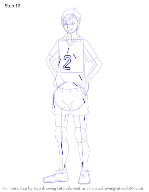 How To Draw Kenji Futakuchi From Haikyuu Haikyuu Step By Step