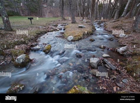 Lulu Brook in the Berkshire Mountains of Western Massachusetts Stock ...