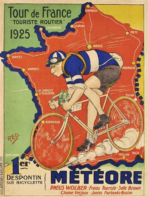 Tour De France Tour De France Vintage Poster Art Vintage