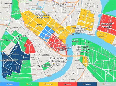 Printable Tourist Map Of New Orleans