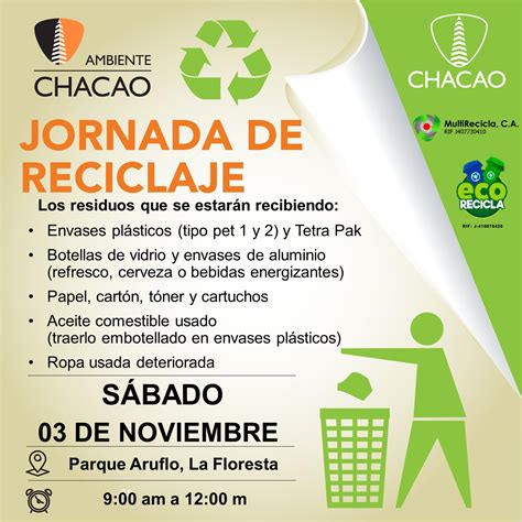 Instituto Municipal de Ambiente Chacao on Twitter En la próxima