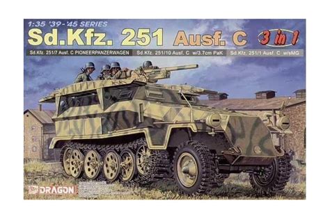 Dragon Models Sd Kfz 251 Ausf C 3 In 1 1 35 6224 Mj