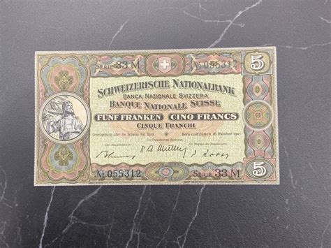 Banknote Chf Bankfrisch Kaufen Auf Ricardo