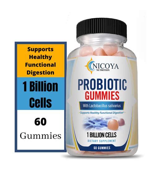 Probiotic Gummies Nicyoa Nutrition Health And Wellness Vitamin