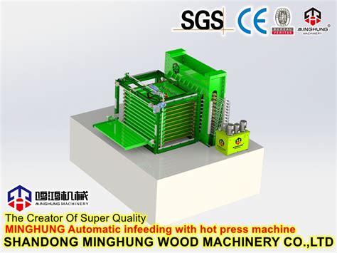 Film Lamination Hot Press Machine For Melamine Film Faced Plywood Production Shandong Minghung