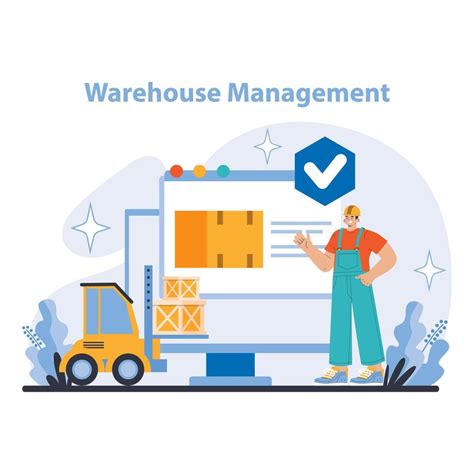 logística y inventario administración concepto plano vector