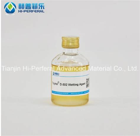 Toynol D 502 Wetting Agent Surfactant For Inkjet Ink To Reduce Surface