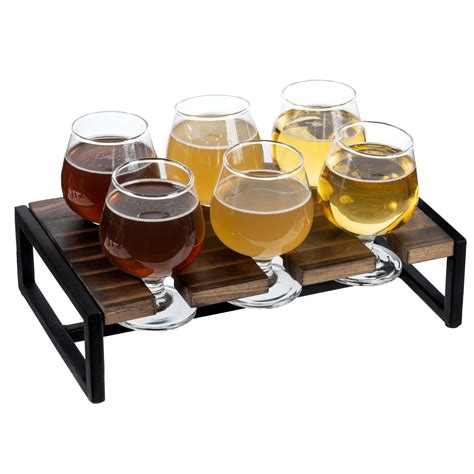 Amazon Mygift Urban Industrial Beer Whiskey Flight Board Tasting