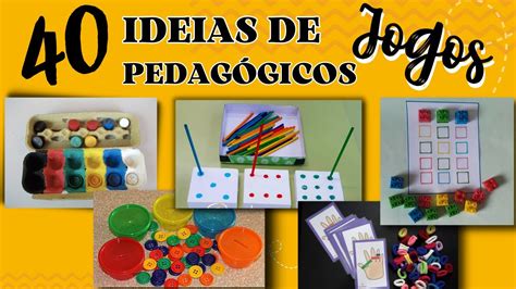 Jogos Para Criancas Pequenas - 40 (quarenta) ideias de jogos pedagógicos para crianças pequenas - YouTube