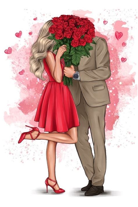 Pin By ROSSINA On VALENTINE S DAY Couple Clipart Girly Art