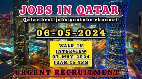 Jobs In Qatar 2024 High Salary Jobs Walk In Interview Qatar Job