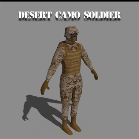 Low Poly Soldier Rlowpoly