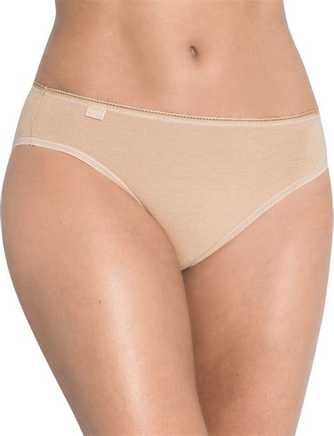 Sloggi 24 7 Tai Βαμβακερά Γυναικεία Slip 3Pack Μπεζ 10167192 6239