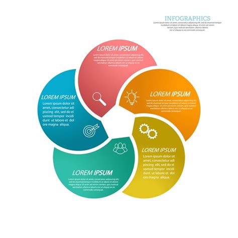 Modelo De Infogr Fico Cones Visuais Est Gios De Marketing De