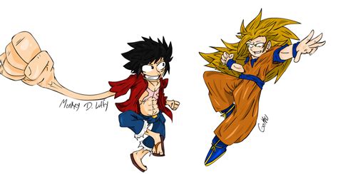 Monkey D. Luffy Vs Goku by Uzura-Edge on DeviantArt