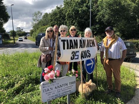 Quimperlé Rassemblement en souvenir des victimes de la place Tian