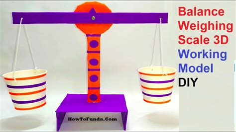 Balance Weighing Scale 3d Science Working Model Diy Science Project