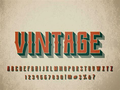3d Vintage Old School On Old Paper Text Effect 25421280 Vector Art At