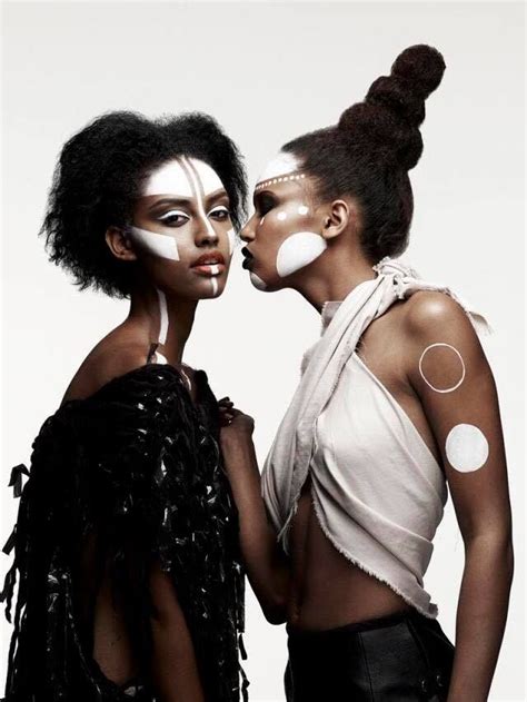 Afro Futurism Black Women Tribal Face African Fashion