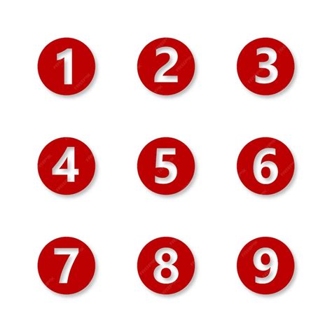 premium vector set  vector icons   numbers