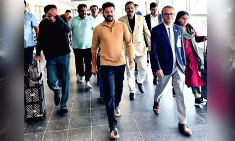 Revanth Reddy arrives in New York, receives a warm welcome