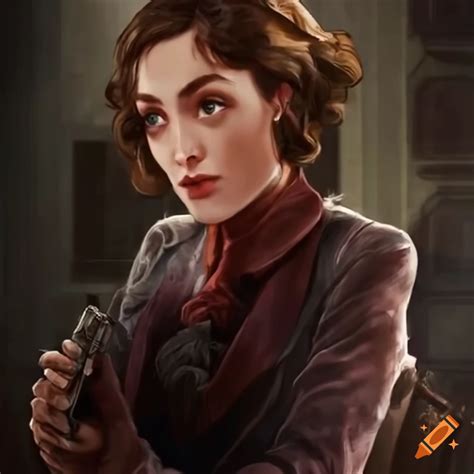 Illustration Of A Female Sherlock Holmes On Craiyon