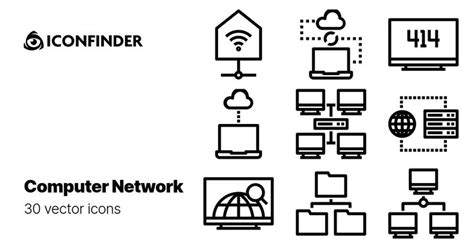 Computer Network icons by Lagot | Computer network, Network icon, Networking