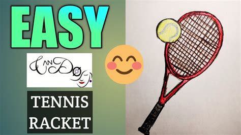 How To Draw A Tennis Racket