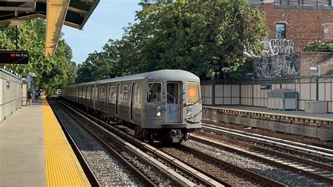 Mta New York City Subway Bedford Park Bound Kawasaki R68a B Express Train Avenue H Youtube