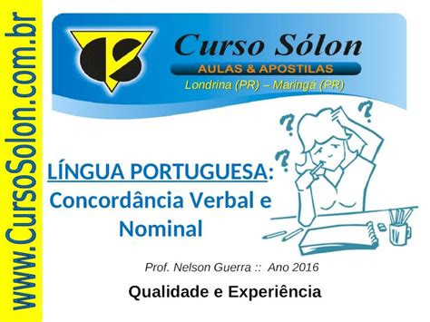 PPT LÍNGUA PORTUGUESA Concordância Verbal e Nominal DOKUMEN TIPS