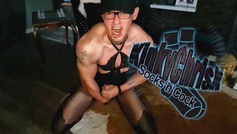 Kinkychrisx Toys His Boypussy Wearing Nylon Pantyhose Full Faphouse Video Gay Porn Xhamster