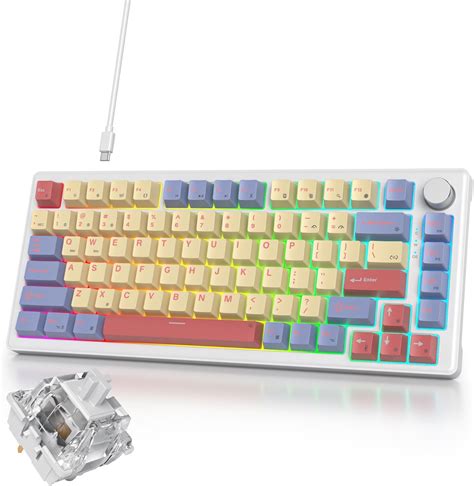 Iroboosta 75 Cotton Candy Creamy Mechanical Keyboard Wired