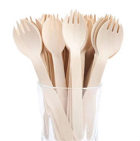 160mm Disposable Wooden Spork 16cm At Rs 0 62 Piece In Delhi ID