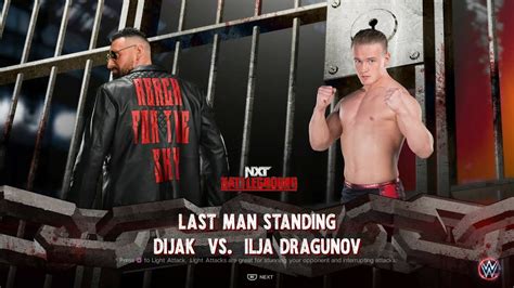 Dijak Vs Ilja Dragunov Last Man Standing Nxt Battleground Preview Wwe